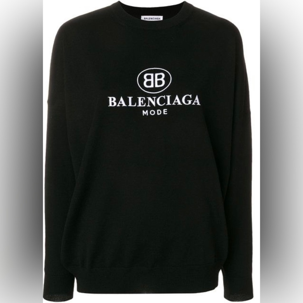 Authentic black Balenciaga sweater